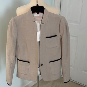 Banana Republic Beige Blazer with Black Trim